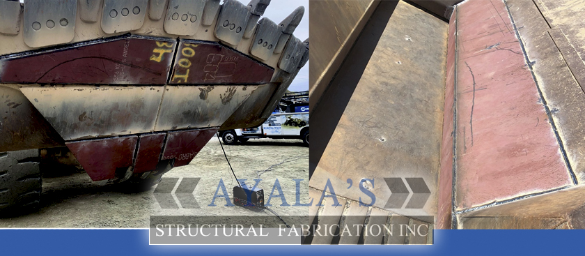 Ayalas's Structural Fabrication Inc welding Heavy Equipment, minning, excabator, bulldozer in Riverside, San Bernardino, Los Angeles, Orange, San Diego 