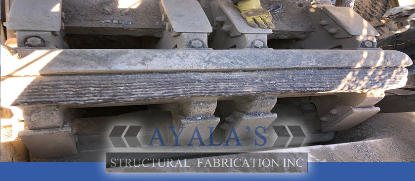 Ayalas's Structural Fabrication Inc welding Heavy Equipment, minning, excabator, bulldozer in Riverside, San Bernardino, Los Angeles, Orange, San Diego 